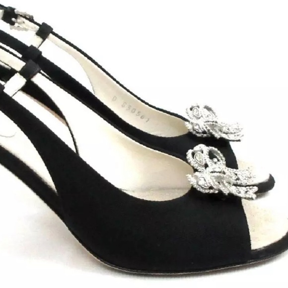 Chanel logo sling back heel size 40 - Picture 2 of 5